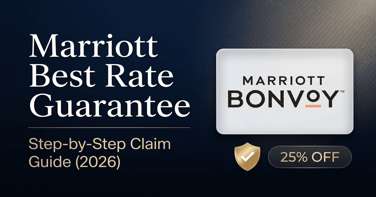 Marriott Best Rate Guarantee: Step-by-Step Claim Guide (2026)