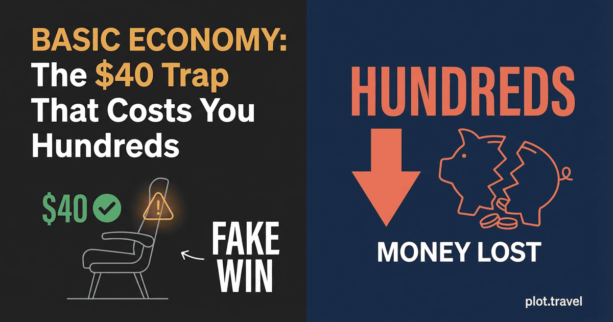 Basic Economy: The $40 Trap That Costs You Hundreds