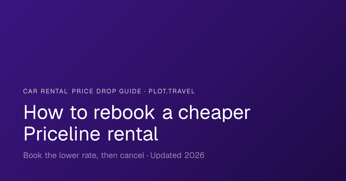 Priceline Car Rental Cancellation Policy (2026) | Plot